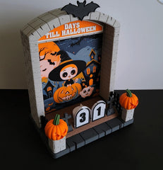 Tombstone halloween countdown | spooky decor | uk made