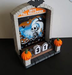 Tombstone halloween countdown | spooky decor | uk made