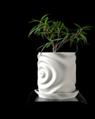 3d printed waterdrop planter: unique modern design with drip tray