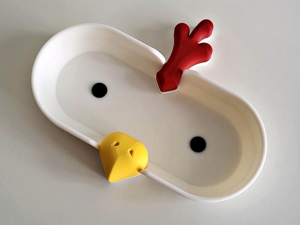 Whimsical chicken glasses holder: 3d printed desk organizer