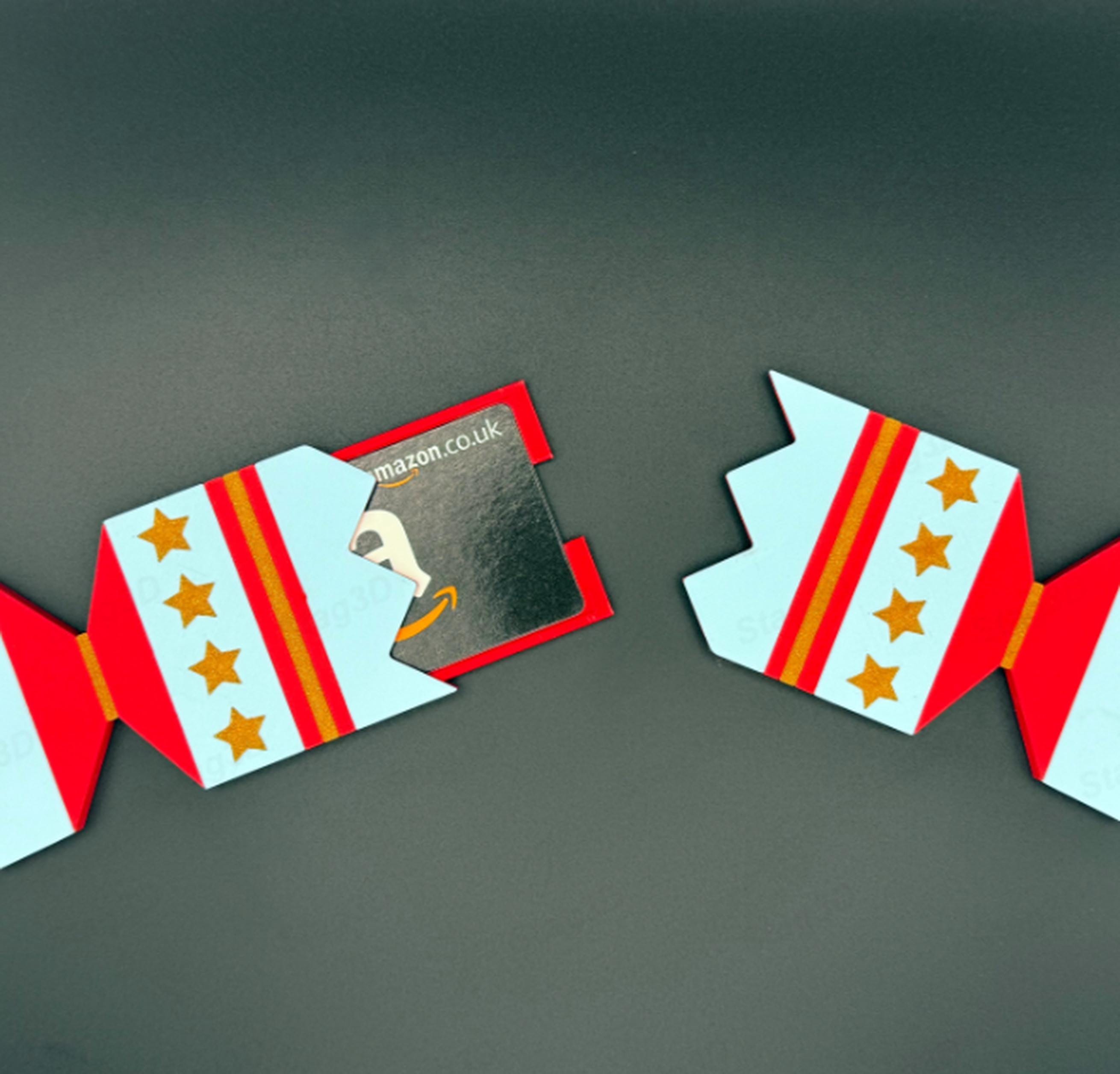 3 pack | Christmas Cracker Gift Card Holder | A Fun & Reusable Way to Present Vouchers and Money