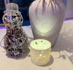 Reindeer Christmas Tealight Holder | Festive LED Lantern | Cosy Winter Nights | White other colours avaiable