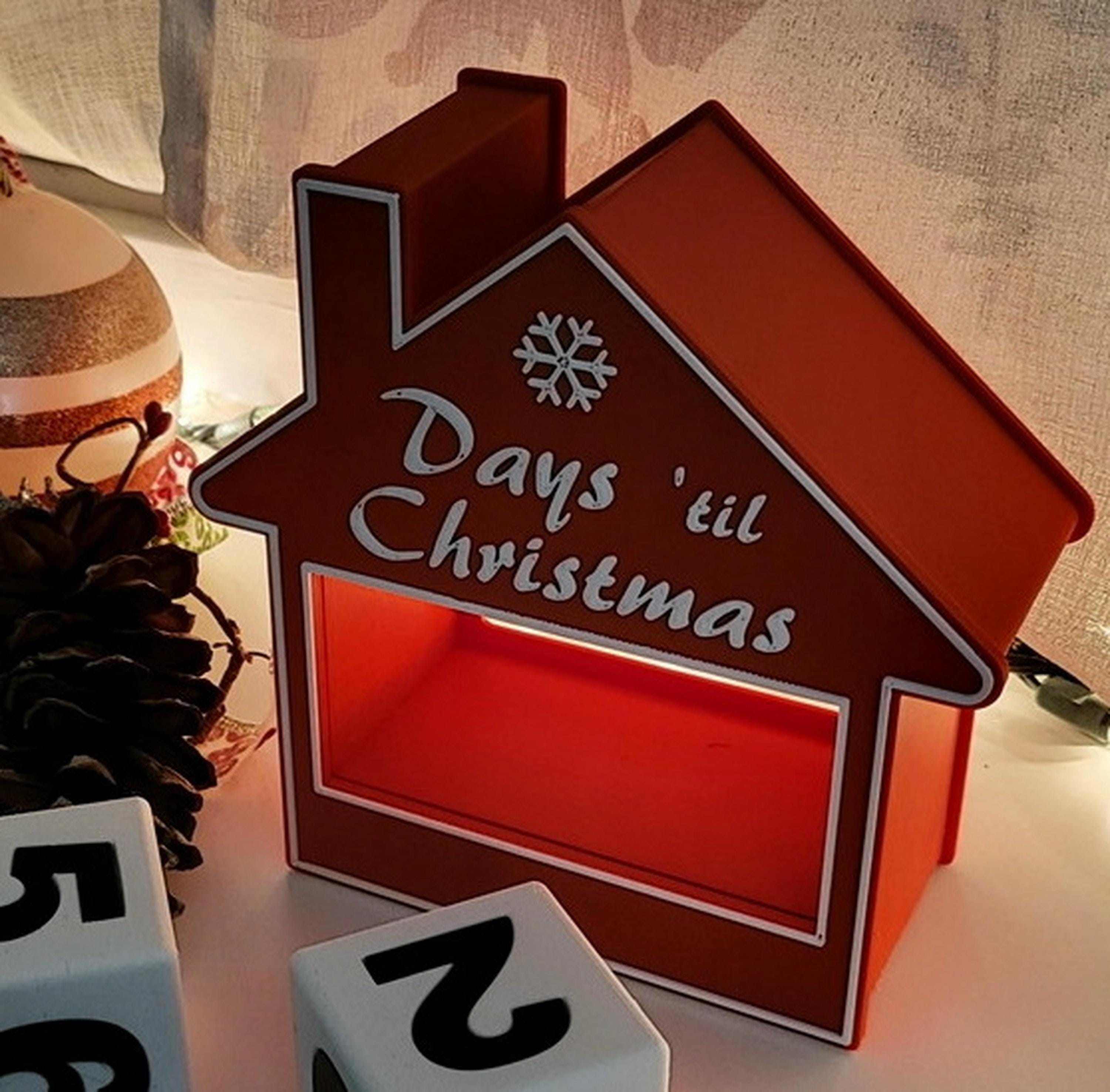Christmas Countdown Advent Calendar House | Festive Family Fun | Red or Green