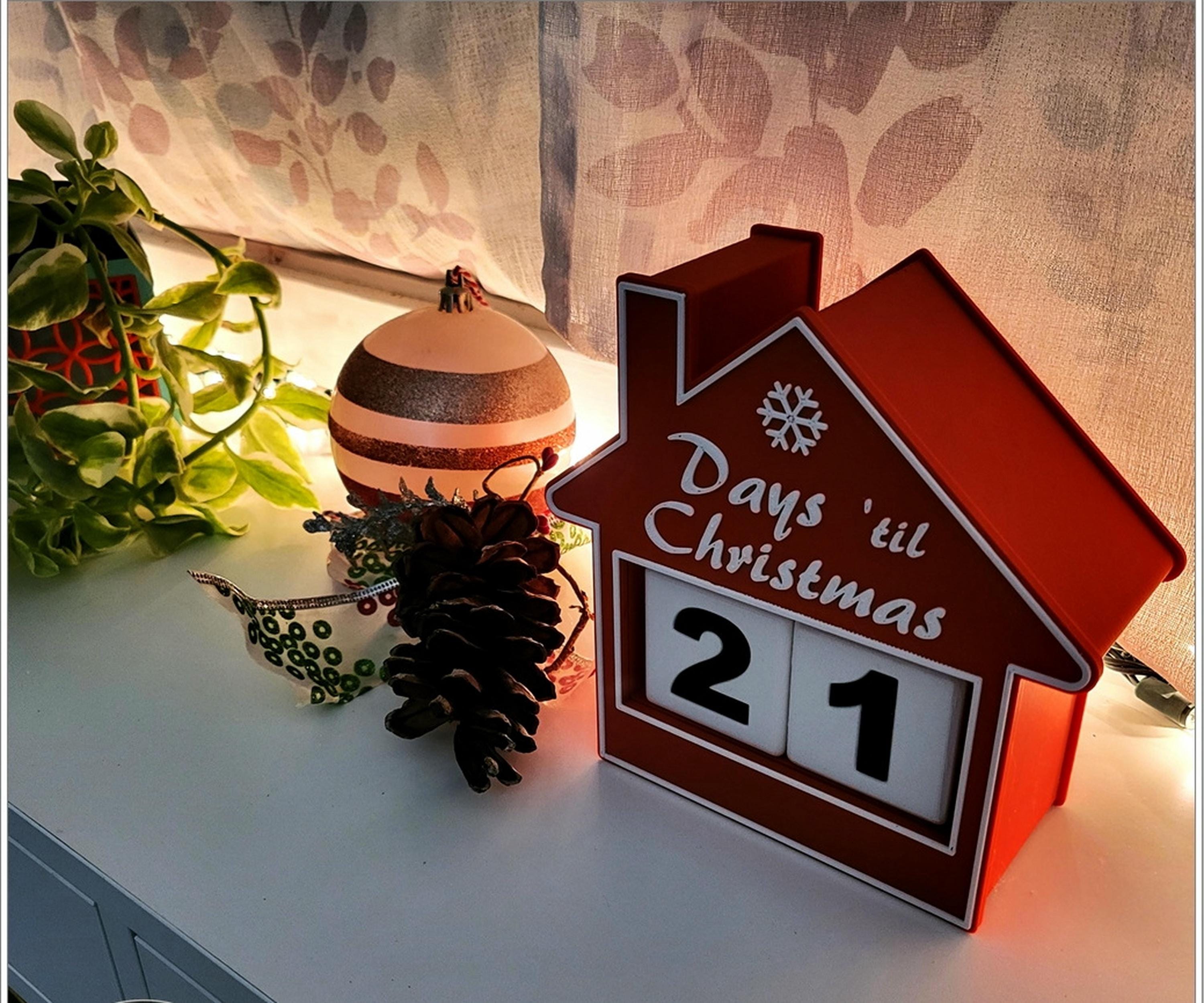 Christmas Countdown Advent Calendar House | Festive Family Fun | Red or Green