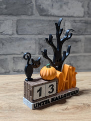 Halloween countdown calendar | spooky decor | seasonal decoration | black cat | days until