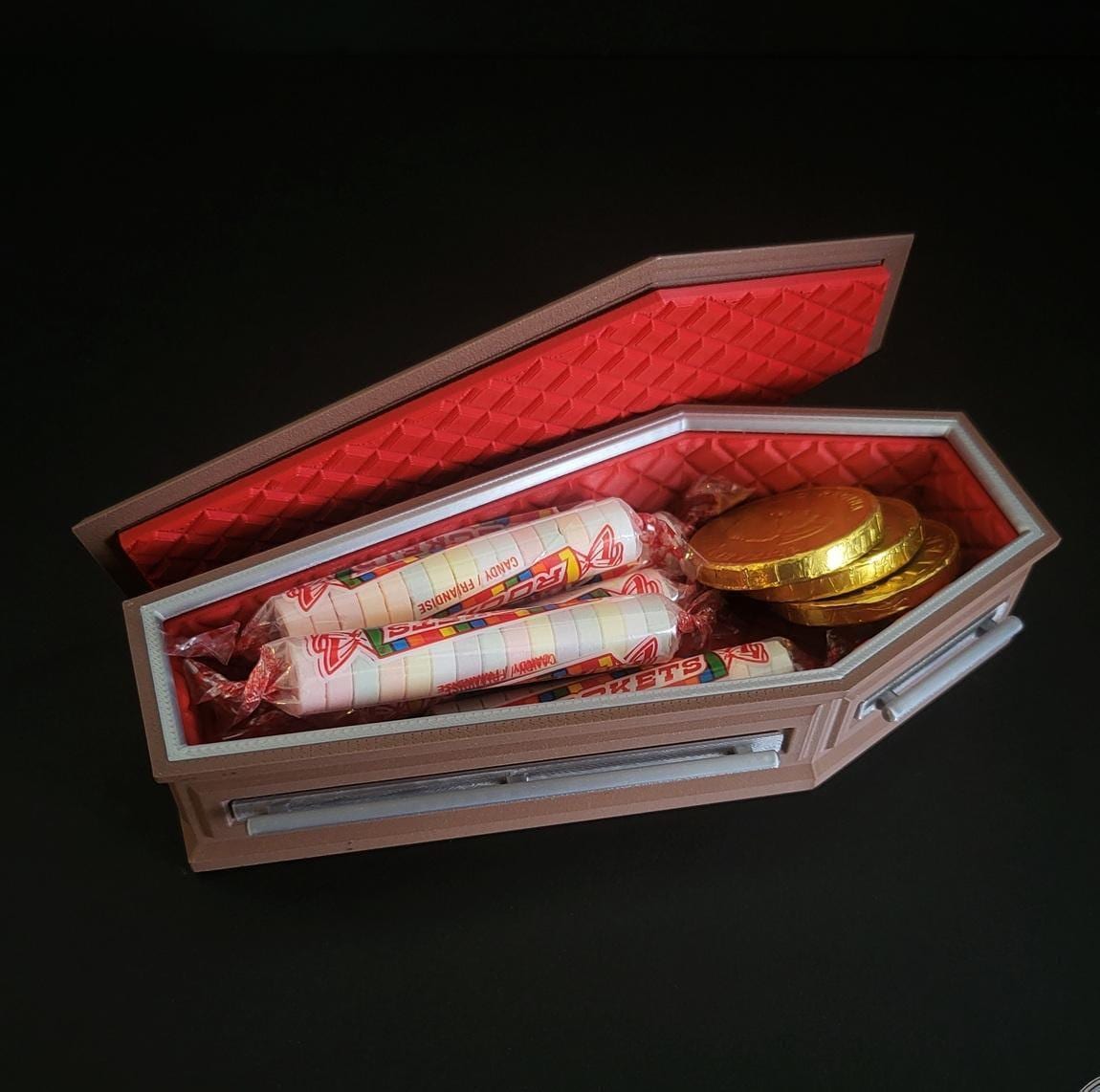Mini coffin sweets box | spooky halloween decor | uk made