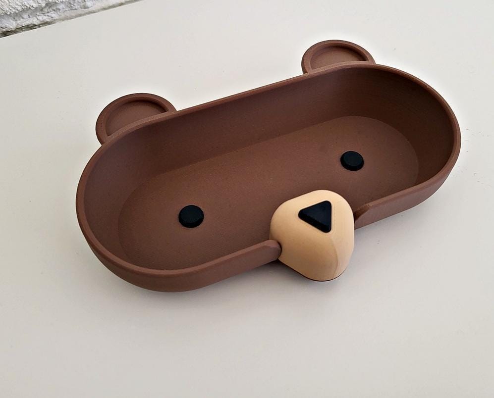 Woodland animal glasses holder: cute desk tray for kids