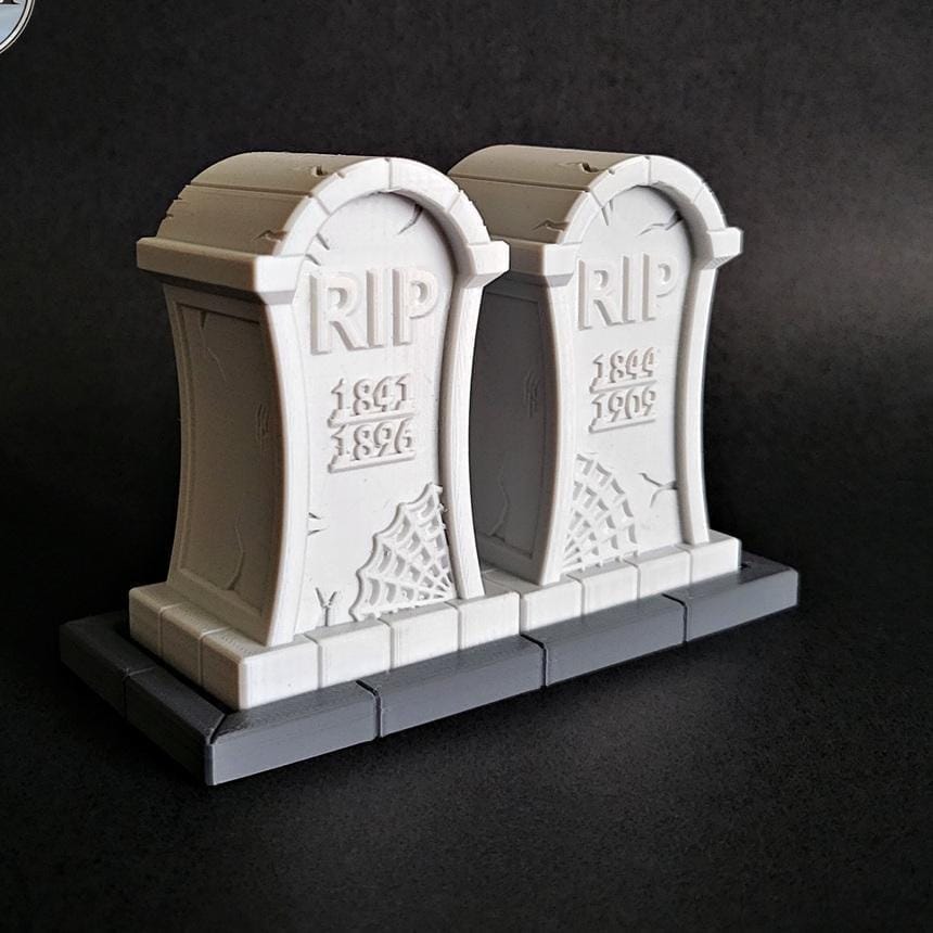 Halloween salt pepper shaker tombstone set spooky tableware uk made