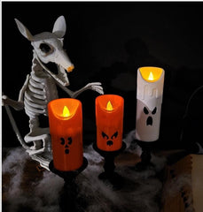 Spooky tealight candles (3-pack) | halloween decor | uk made