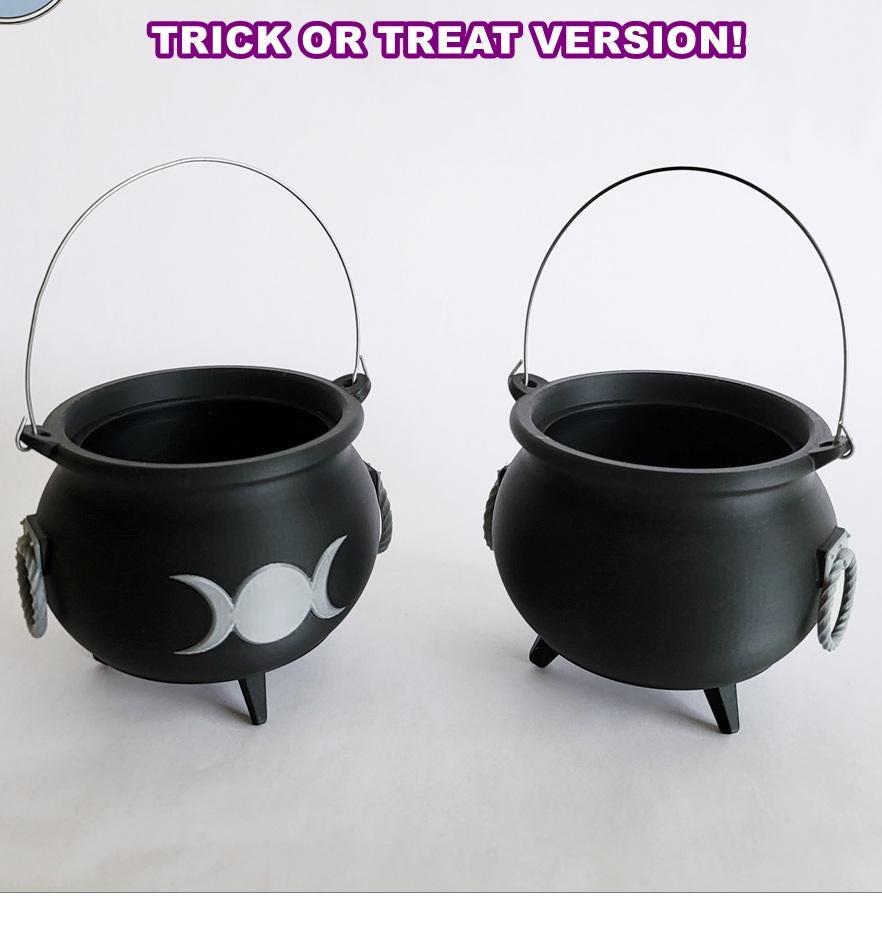 Halloween cauldron for trick or treat | spooky decor | uk made