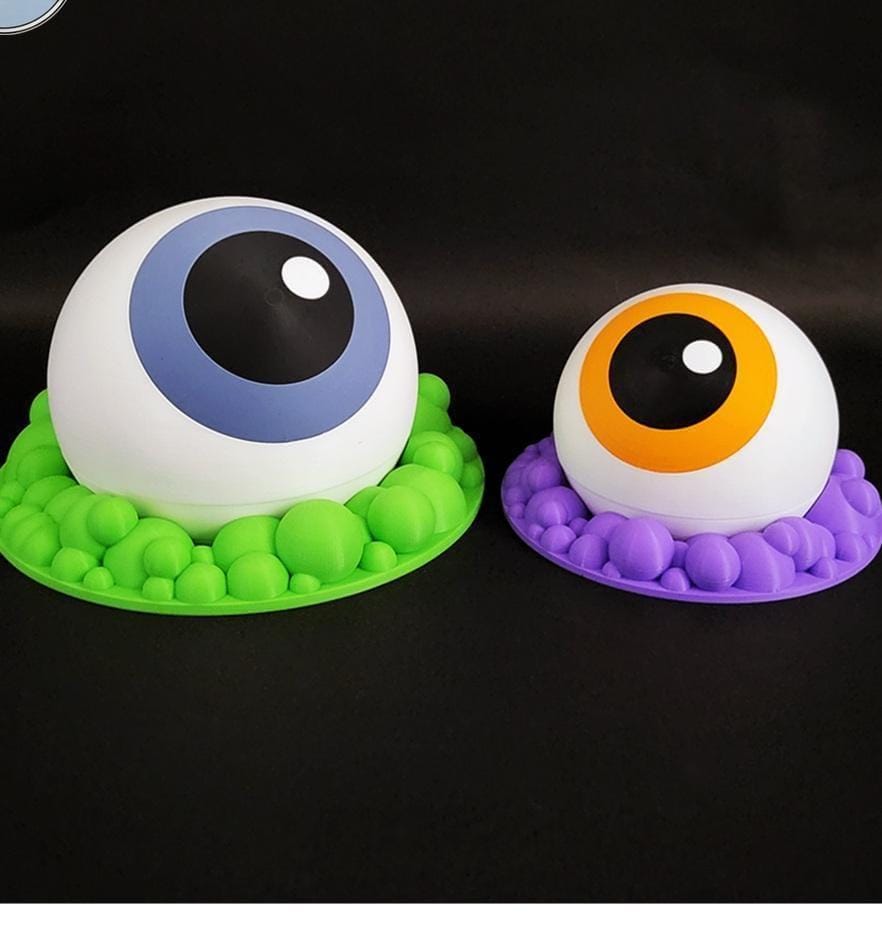 3d printed halloween eyeball candy dish set: spooky party decor