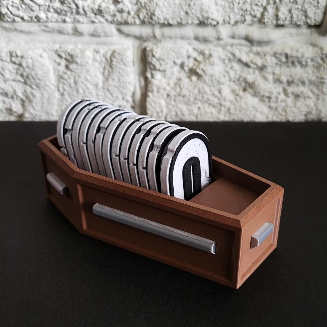 Tombstone halloween countdown | spooky decor | uk made