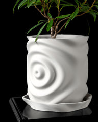 3d printed waterdrop planter: unique modern design with drip tray