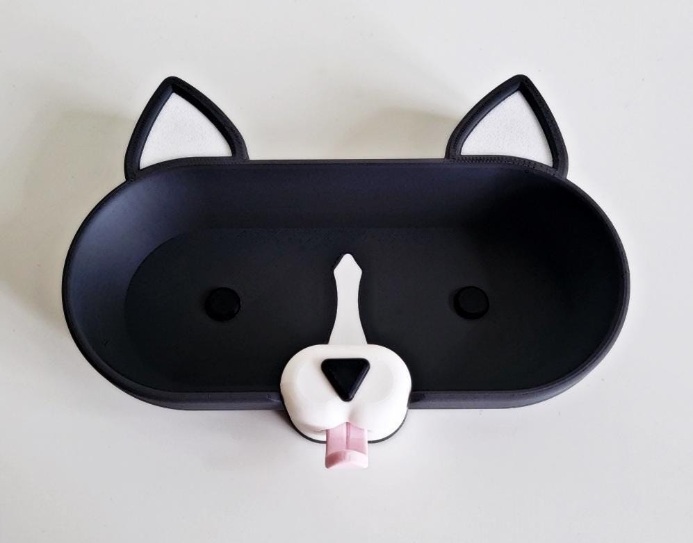 3d printed dog glasses holder: kids desk organizer, fun animal decor