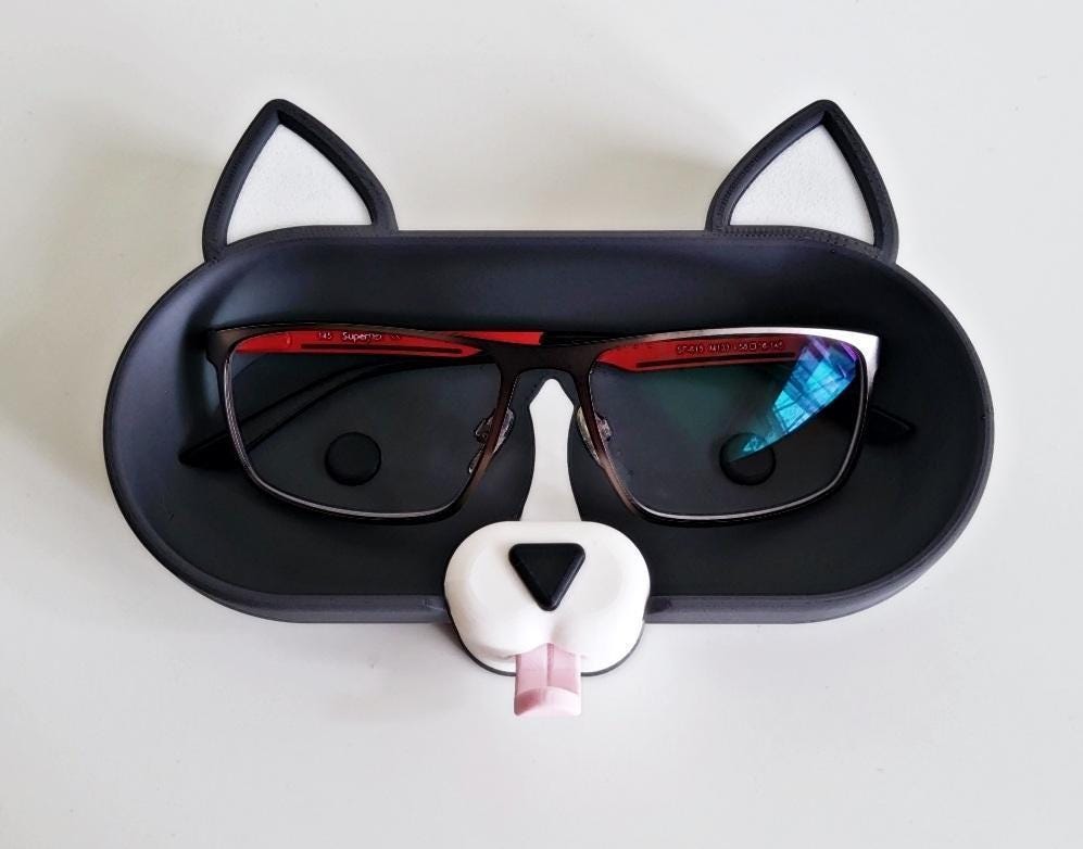 Pet glasses holder cat dog mouse eyewear stand animal lover gift uk seller