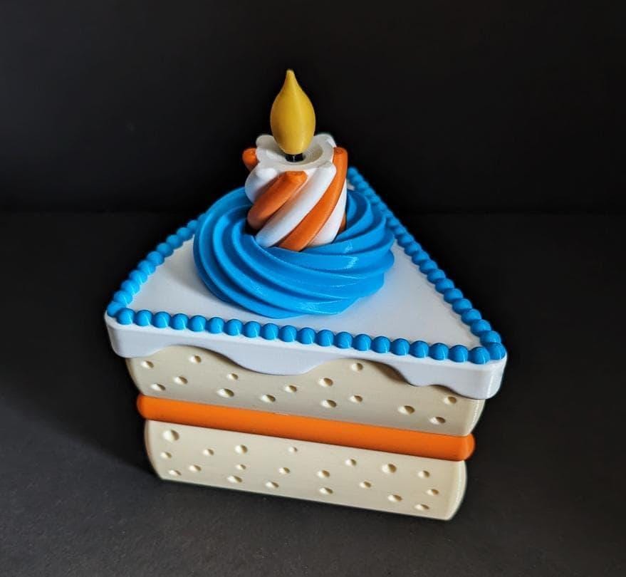 Cake themed | birthday gift box | 3d printed | trinket keepsake | Unique present