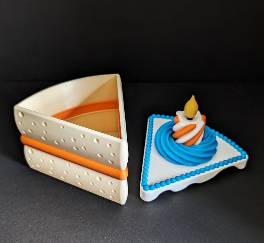 Cake themed | birthday gift box | 3d printed | trinket keepsake | Unique present