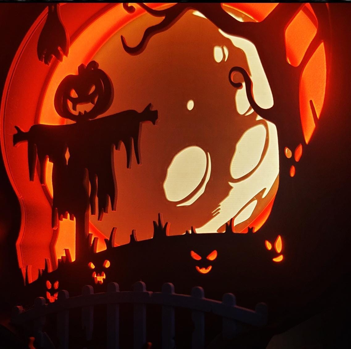 Scarecrow halloween countdown | spooky decor | uk made