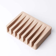 Modern ribbed soap dish | self-draining tray | bathroom kitchen sink | minimalist design | 3d printed