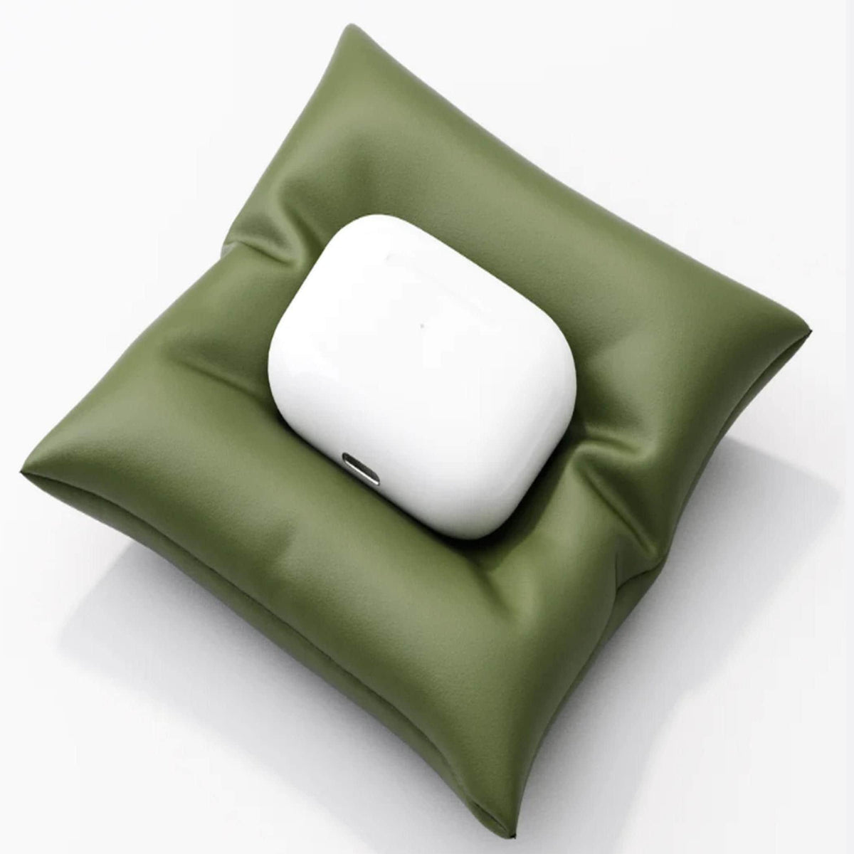 Cushion desk tidy | designed for airpod pro case | minimalist pillow earbud holder
