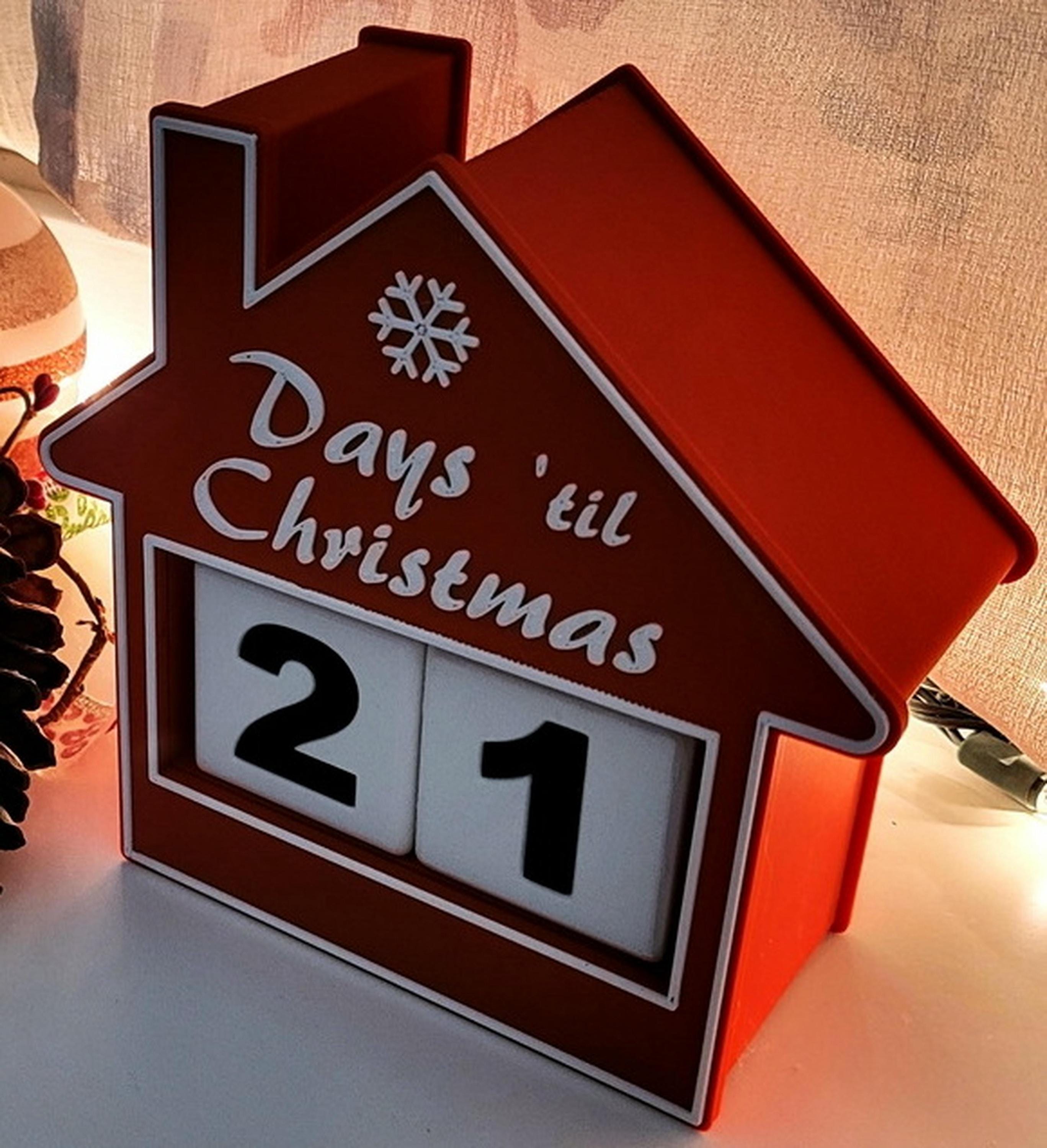 Christmas Countdown Advent Calendar House | Festive Family Fun | Red or Green