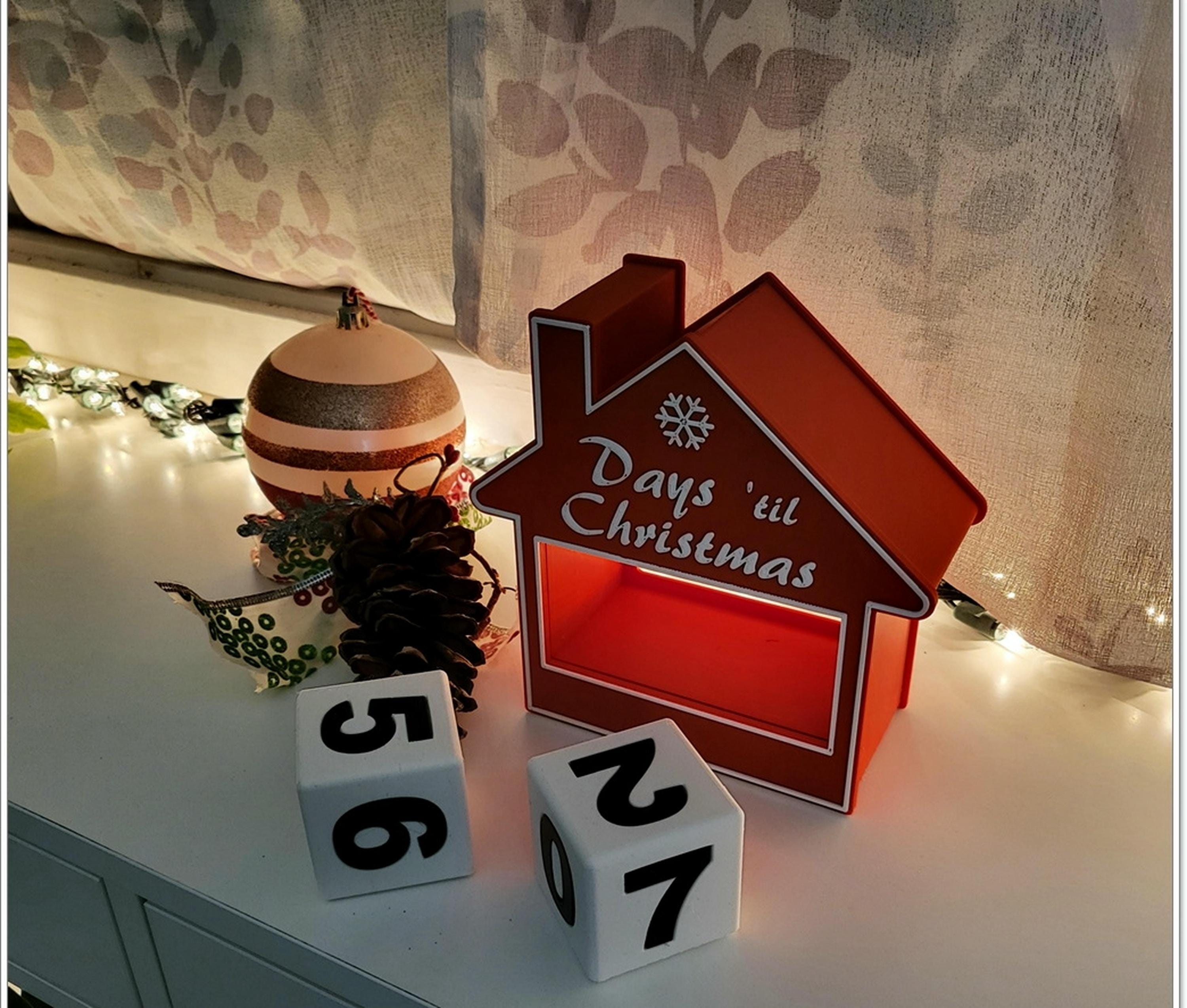 Christmas Countdown Advent Calendar House | Festive Family Fun | Red or Green