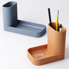Catchall and pen tray shown from an angled view