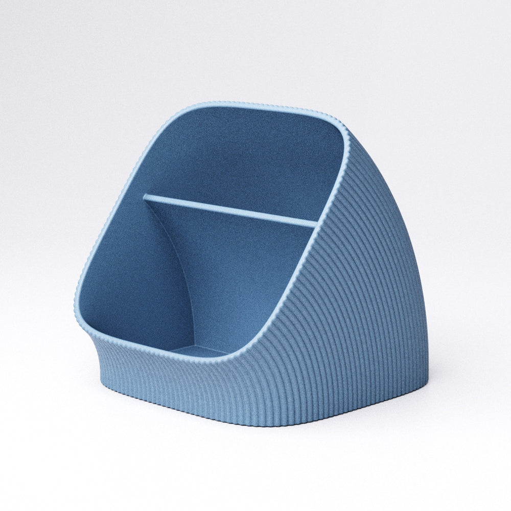 Ribbed desk organiser overhead view