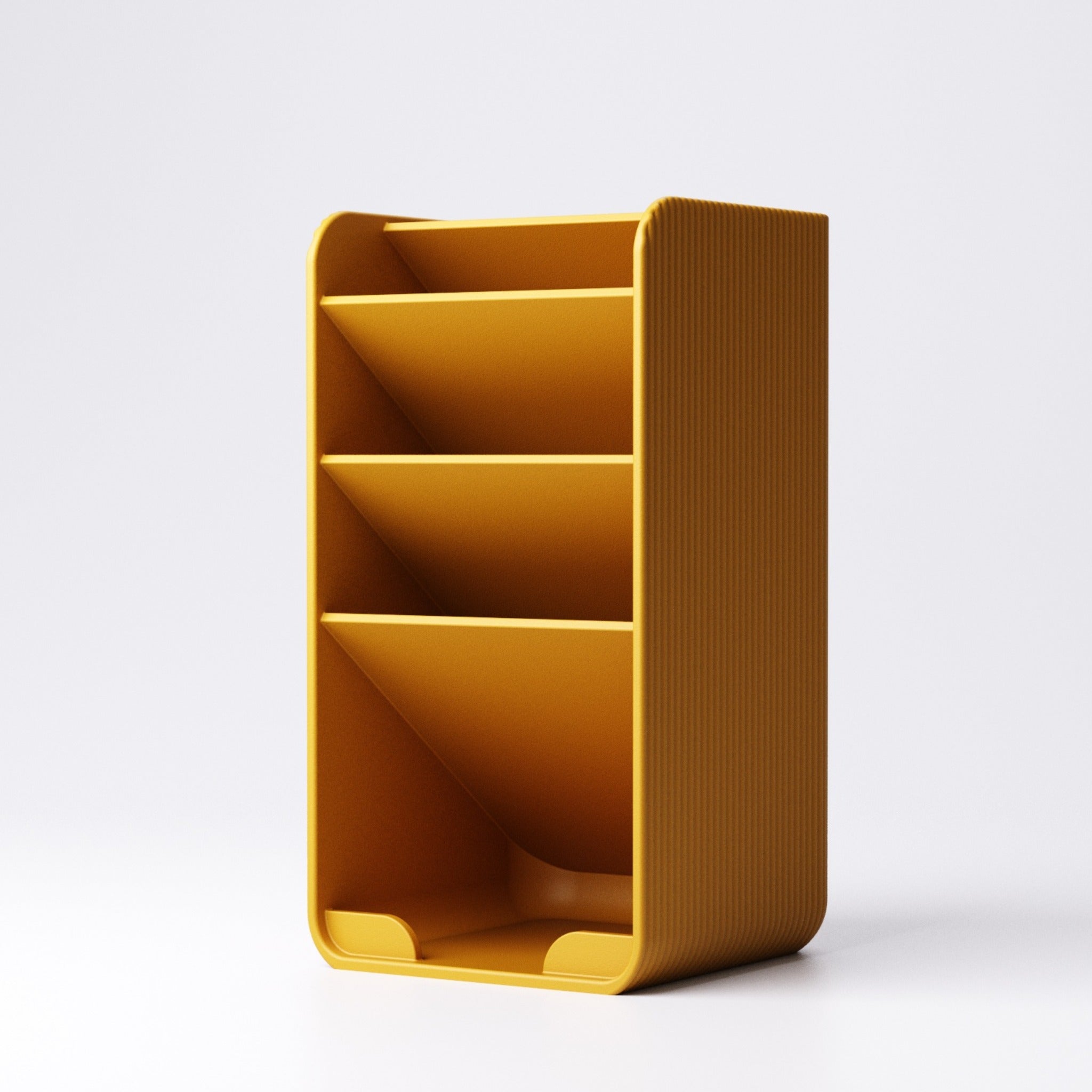 Tiered Pen Holder | Desk Organiser with Sticky Note Shelf | Custom Colours