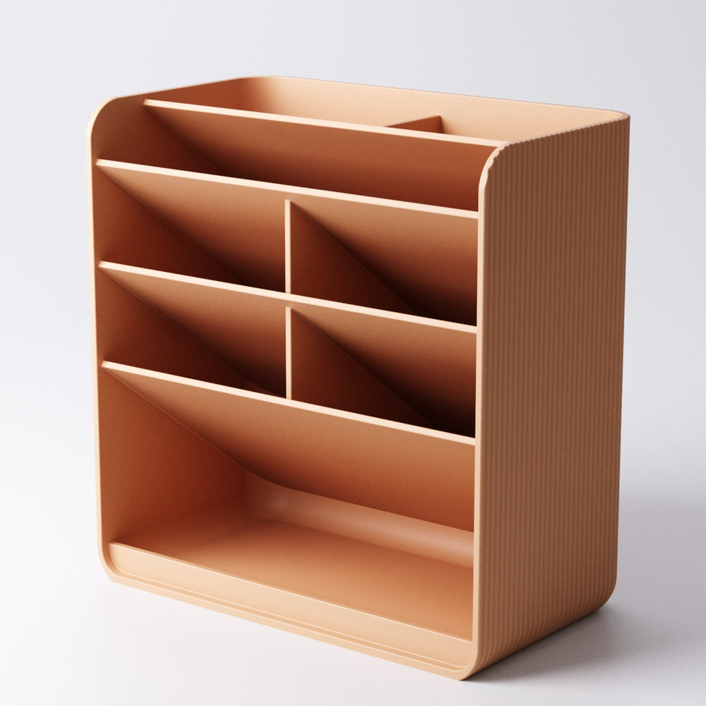 Tiered pen holder wide version desk organiser