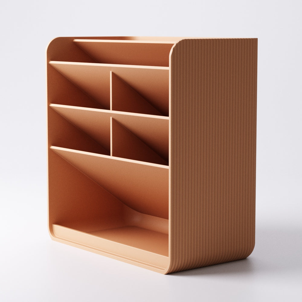Tiered pen holder wide version desk organiser